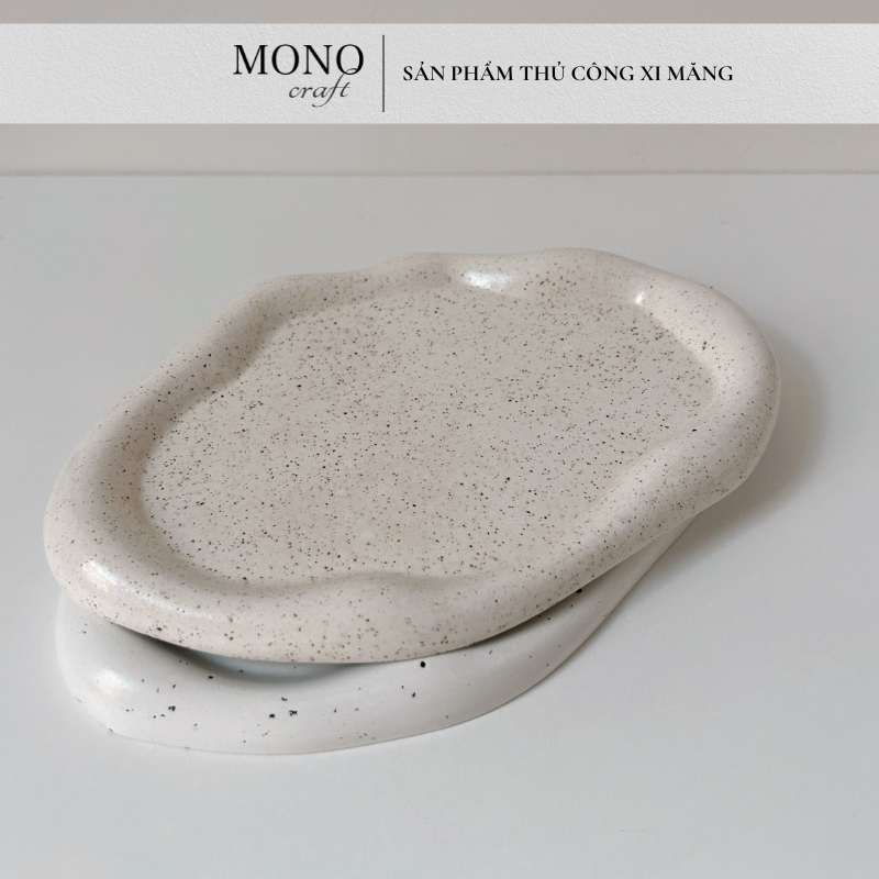 Khay Xi Măng Hình Đám Mây Trang Trí Phong Cách Hiện Đại - Cloud Tray - Quà Tặng