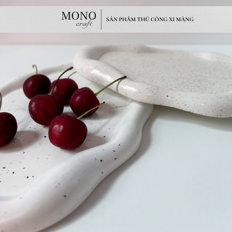 Khay Xi Măng Hình Đám Mây Trang Trí Phong Cách Hiện Đại - Cloud Tray - Quà Tặng