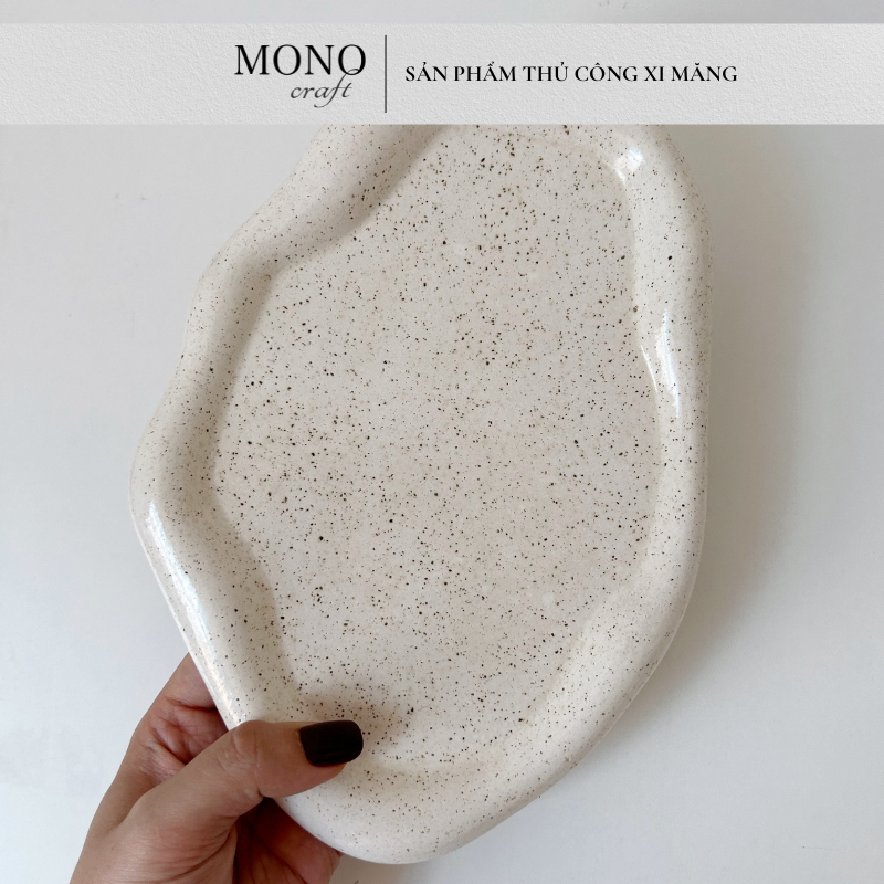 Khay Xi Măng Hình Đám Mây Trang Trí Phong Cách Hiện Đại - Cloud Tray - Quà Tặng