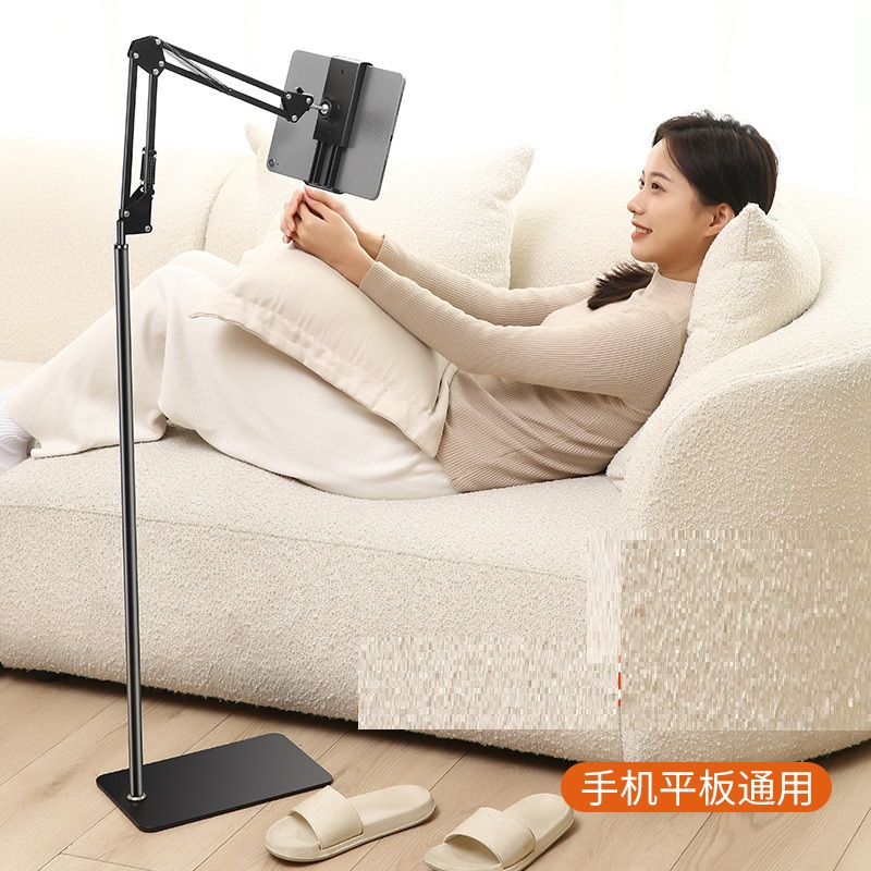 Chân đỡ ipad đứng đa năng thân nhôm cao cấp, chỉnh độ cao 135cm xoay 360 linh hoạt chống rung xem phim,quay video