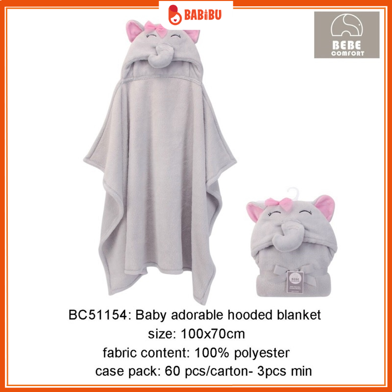 Ủ Choàng Lông Bebe Comfort Cho Bé Kích Thước 100x70cm Babibu - UBEBE