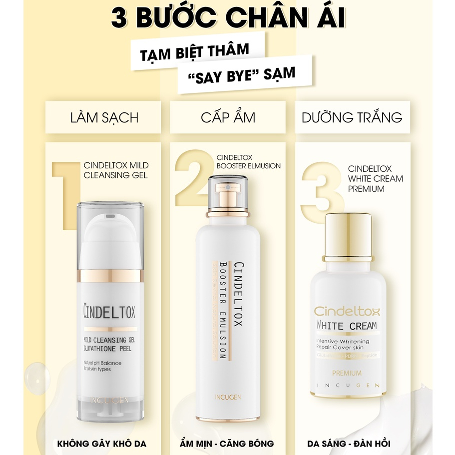 Kem Truyền Trắng Nâng Tông Cindeltox White Cream 50ml