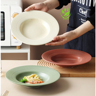 Đĩa mỳ ý, đĩa súp sâu lòng màu pastel phong cách Bắc Âu -H2decor