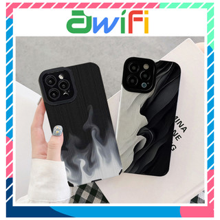 Ốp lưng iphone da in hoạ tiết lửa trắng 6/6s/6plus/7plus/8plus/x/xs/xsmax/11/12/13/14/pro/max/promax - Awifi X1-1