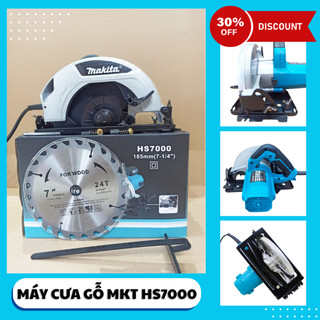 Máy cưa gỗ cầm tay HS7000 MKT 185MM công suất 1200w hoạt động mạnh mẽ tặng kèm lưỡi cắt