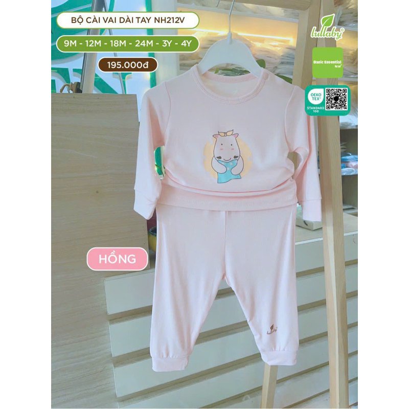 Bộ Cài Vai Dài Tay Petit Bé Gái/trai Lullaby 2022 NH385M