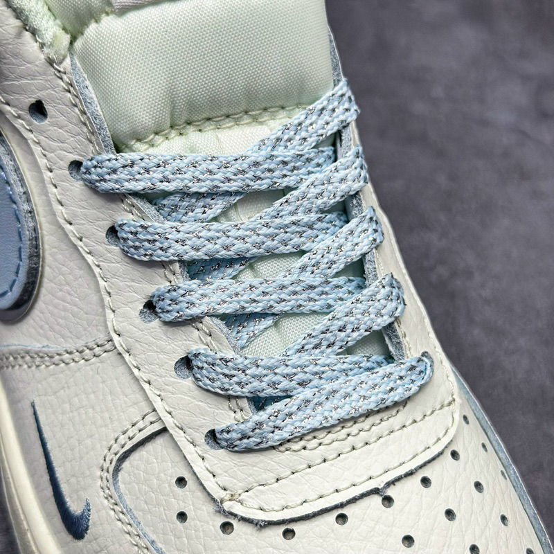 Giày thể thao/sneaker AF1 Low By You Custom Smoke Xanh dương, Giày af1 bàn chải xanh dương Fresh.
