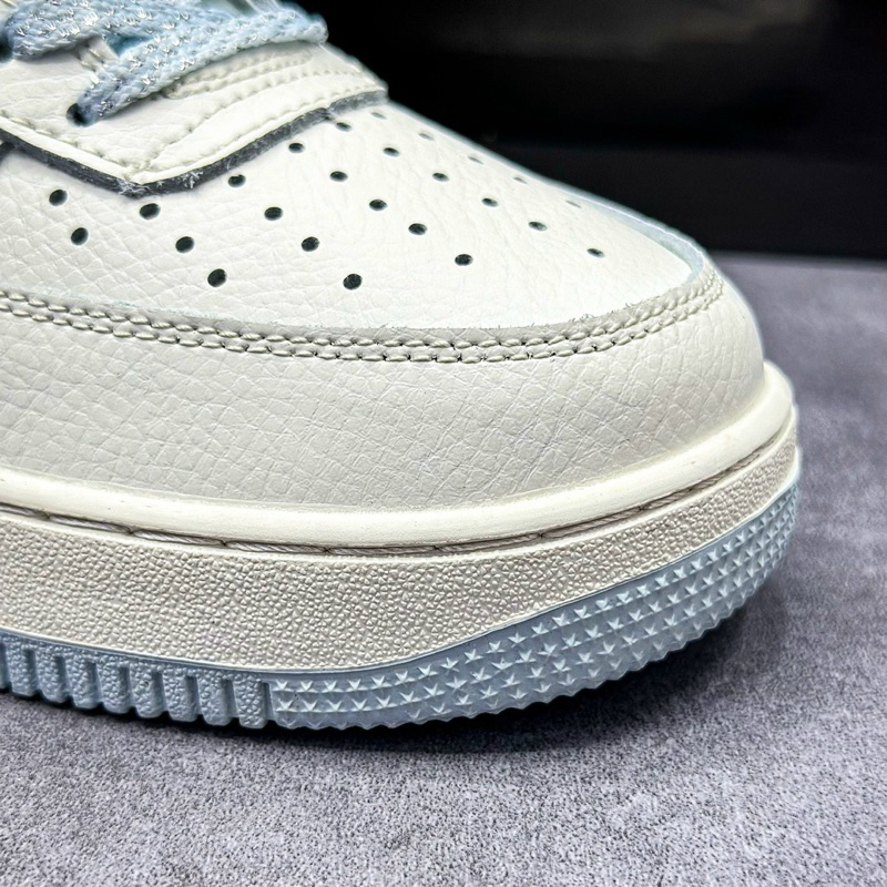 Giày thể thao/sneaker AF1 Low By You Custom Smoke Xanh dương, Giày af1 bàn chải xanh dương Fresh.