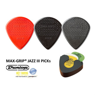 Phím gảy guitar pick Jim DunLop MAX GRIP JAZZ III