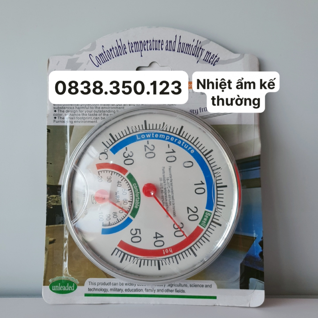 Nhiệt Ẩm Kế Treo Tường Thiết Kế Nhỏ Gọn, Độ Chính Xác Cao, Thuận Tiện Di Chuyển