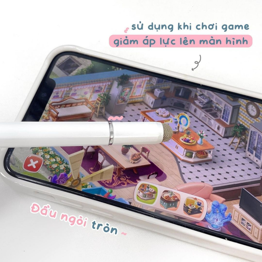 Bút Cảm Ứng Đa Năng 3IN1 Tương Thích Điện Thoại Máy Tính Bảng Laptop