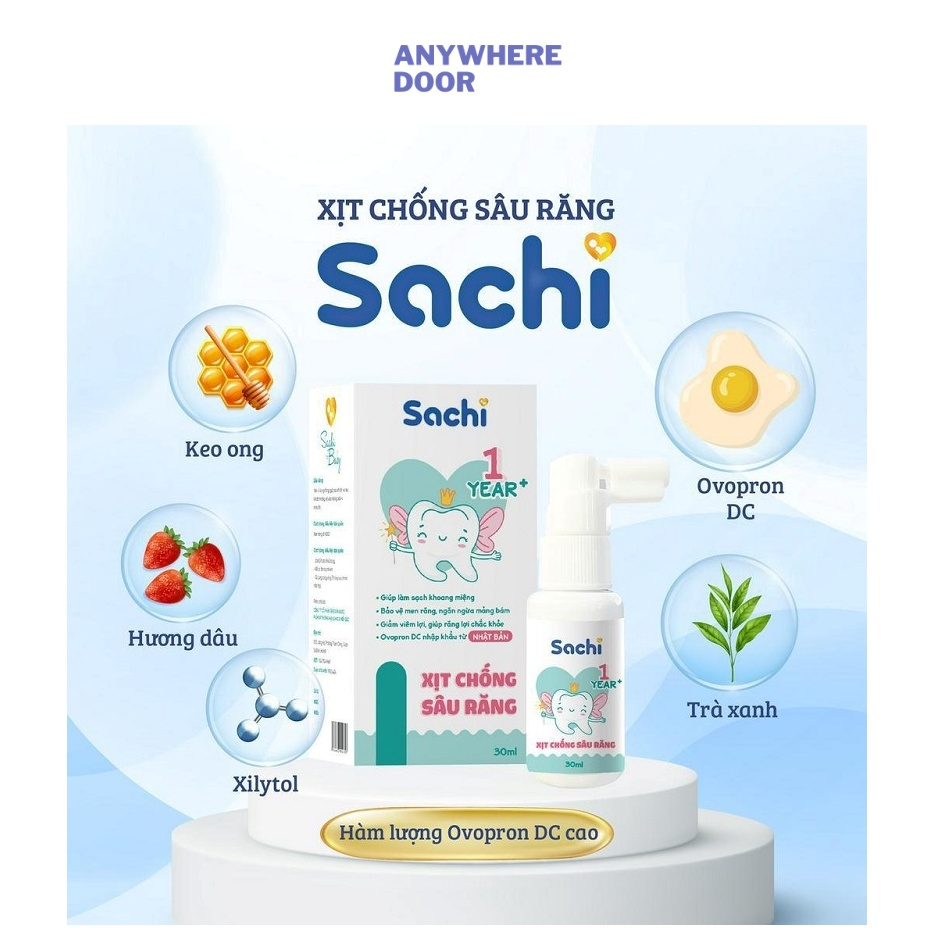 Xịt chống sâu răng Sachi 30ml