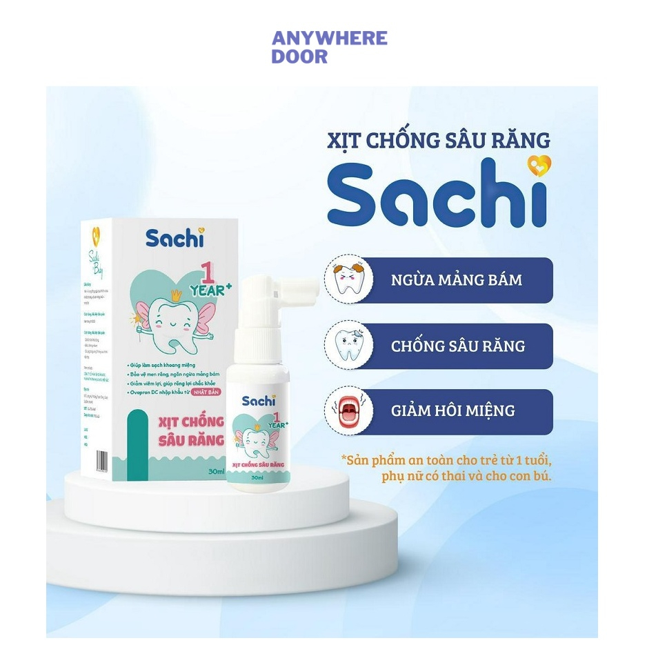 Xịt chống sâu răng Sachi 30ml