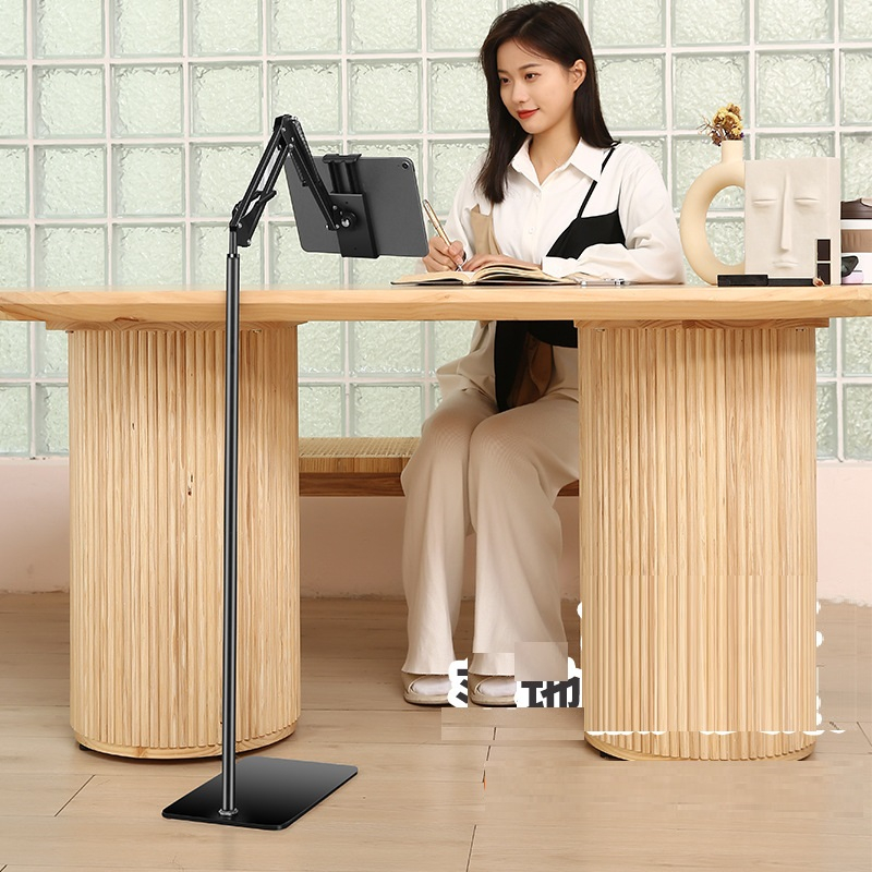 Chân đỡ ipad đứng đa năng thân nhôm cao cấp, chỉnh độ cao 135cm xoay 360 linh hoạt chống rung xem phim,quay video