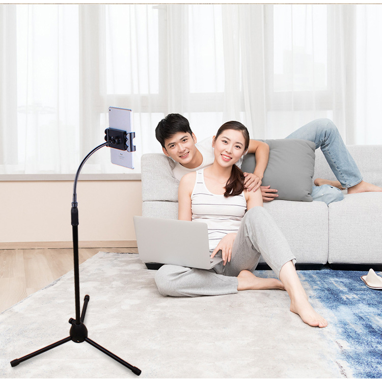 Giá đỡ ipad đa năng thân nhôm chống rung,Tripod điện thoại 3 chân chụp ảnh xoay 360 live tream,chơi tiktok ,xem phim