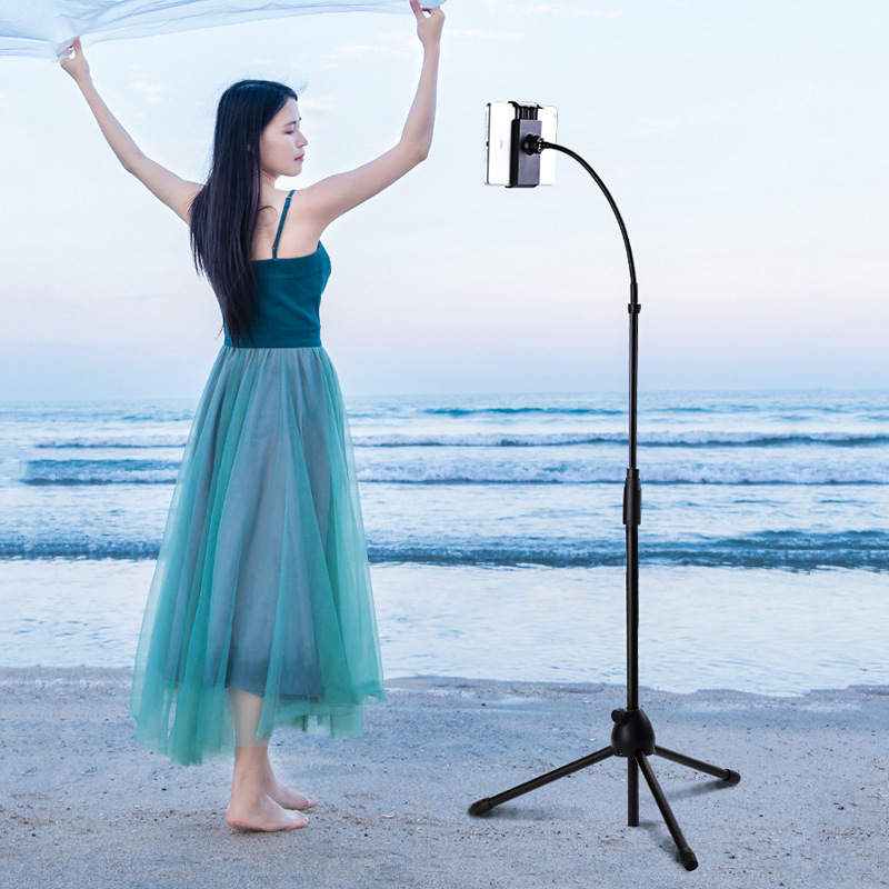 Giá đỡ ipad đa năng thân nhôm chống rung,Tripod điện thoại 3 chân chụp ảnh xoay 360 live tream,chơi tiktok ,xem phim