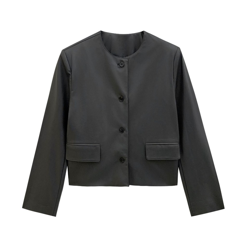 Áo khoác da nữ VIZAKEY cao cấp, phong cách hàn quốc, form body