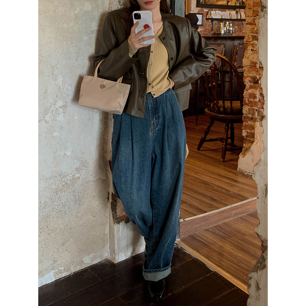 Áo khoác da nữ VIZAKEY cao cấp, phong cách hàn quốc, form body | BigBuy360 - bigbuy360.vn