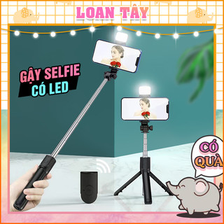Gậy Selfie Có Đèn Led Đi Du Lịch Chụp Ảnh Có Bluetooth Giá Đỡ Điện Thoại Livestream Nhỏ Gọn L2376