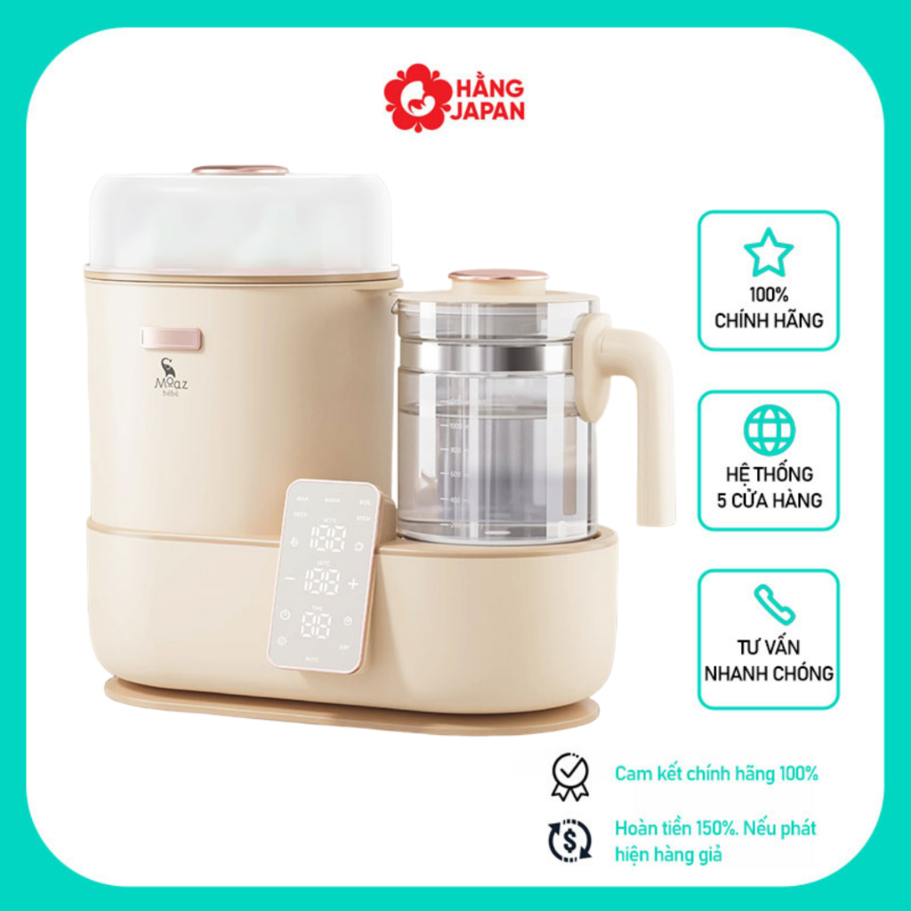 Máy tiệt trùng sấy khô kết hợp đun nước đa năng Moaz BéBé MB046 - Bảo hành chính hãng