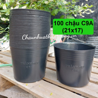 Chậu nhựa đen c9a - chậu nhựa thành đạt