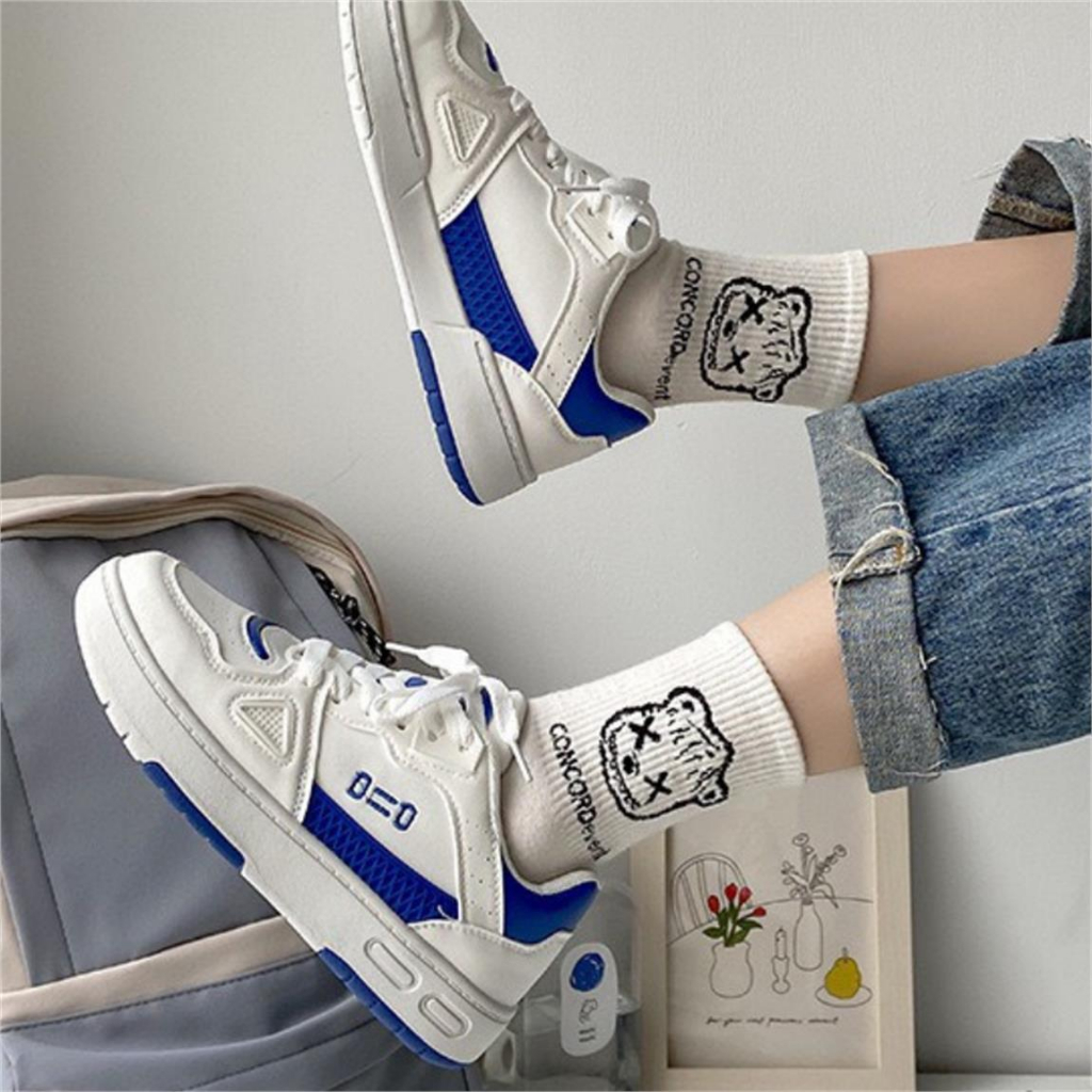 Giày Thể Thao Nữ MWC 0726 - Giày Thể Thao Nữ Đế Cao 5CM Phối Màu Siêu Cute Êm Chân Hot Trend