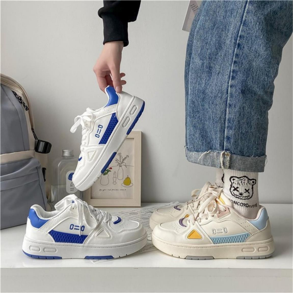 Giày Thể Thao Nữ MWC 0726 - Giày Thể Thao Nữ Đế Cao 5CM Phối Màu Siêu Cute Êm Chân Hot Trend