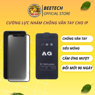 Cường lực chống vân tay cho iP , Kính bảo vệ full màn hình dạng nhám chống mồ hôi cho 6/7/8/x/11/12/13/14 - Beetech