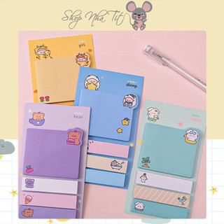 🌸Note giấy ghi chú động vật màu sắc dễ thương🌸