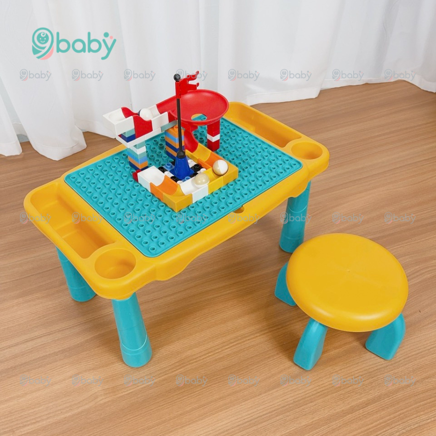 Bộ bàn ghế lắp ráp 63 chi tiết đa chức năng cho trẻ em TiiBaby