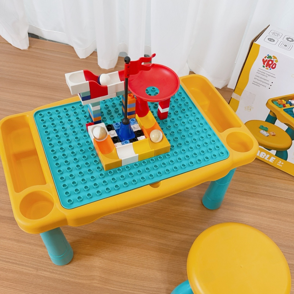 Bộ bàn ghế lắp ráp 63 chi tiết đa chức năng cho trẻ em TiiBaby