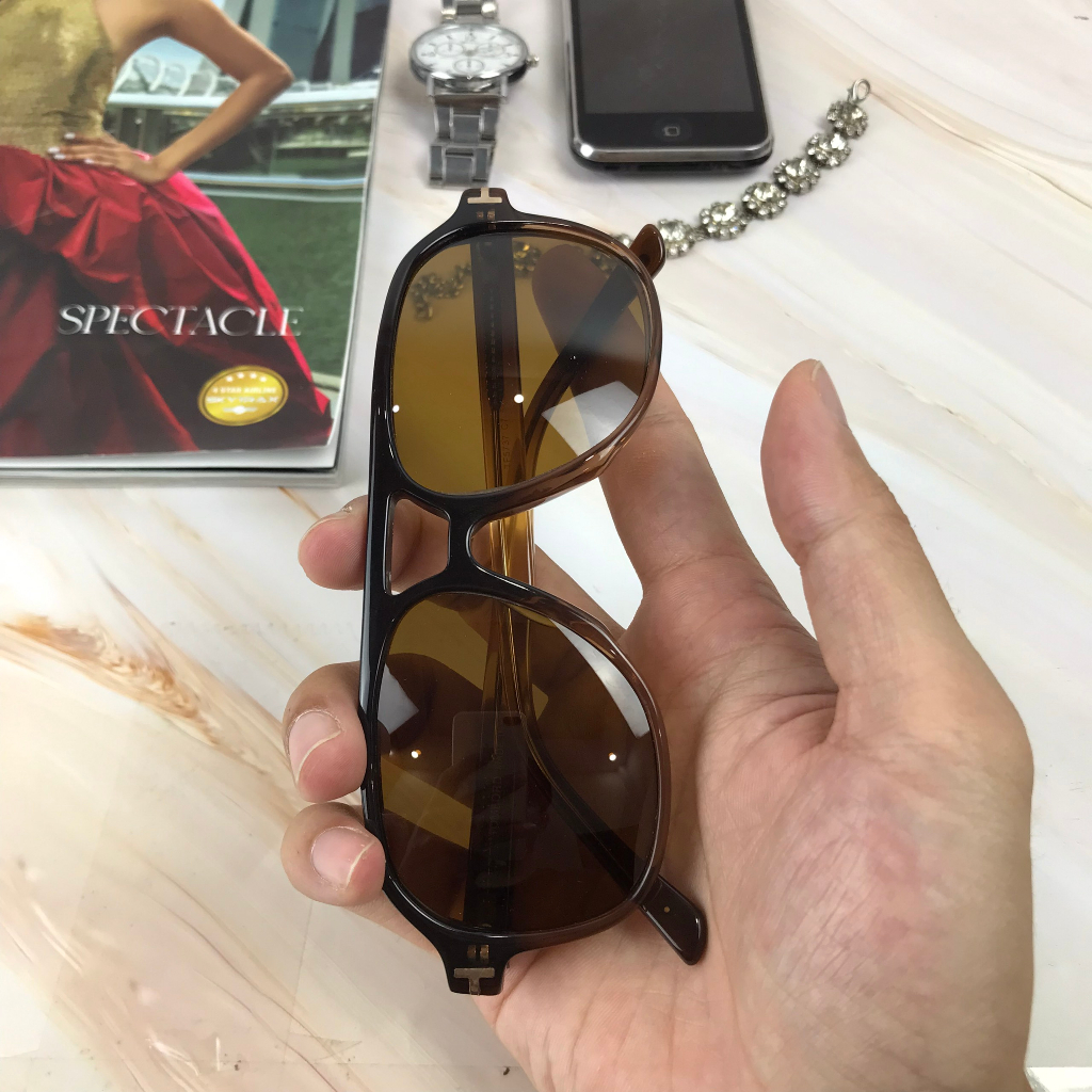 Kính Mát Tomford Chính Hãng Qua Sử Dụng, Thiết Kế Gọng Nhựa Loang Màu Cực Phong Cách