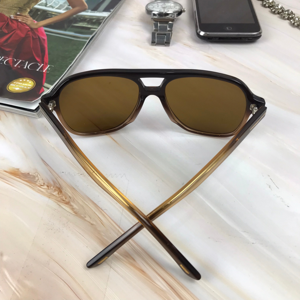 Kính Mát Tomford Chính Hãng Qua Sử Dụng, Thiết Kế Gọng Nhựa Loang Màu Cực Phong Cách