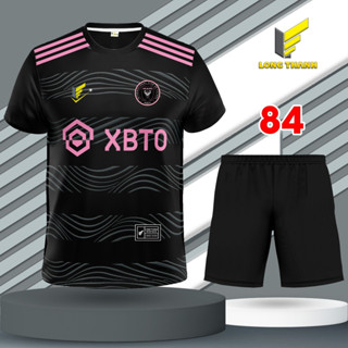 Bộ quần áo bóng đá, đồ đá banh Mi ami, thun lạnh cao cấp, Long Thanh Sport