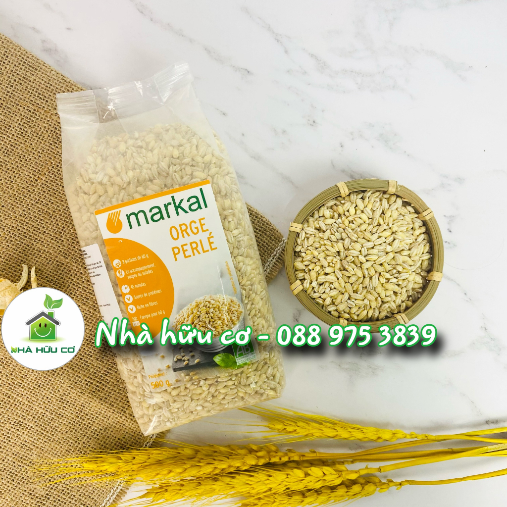 Ý dĩ hữu cơ MARKAL  500g/100g - Date: 11/10/2024 - Nhà Hữu Cơ