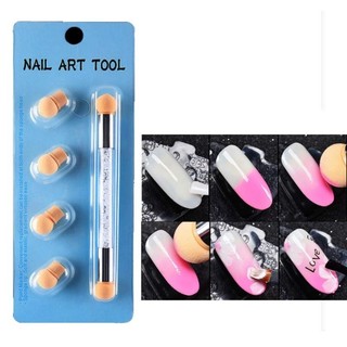 Bộ cọ mút dậm hai đầu , có kèm đầu thay thế - Dụng cụ chuyên dụng làm nail