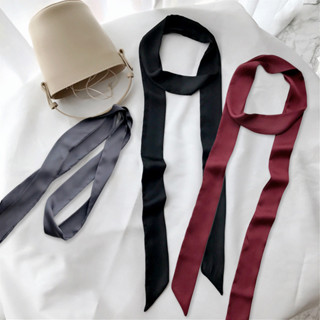 Khăn Choàng cổ Lụa cá tính phong cách Y2K, Dây vải Thắt Nơ Trang Trí Túi Xách/thắt lưng mỏng Mềm Mại, Thời Trang Cho Nữ
