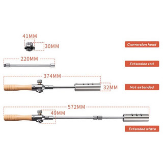 Đèn khò tay cầm dài Campingmoon MT-3955