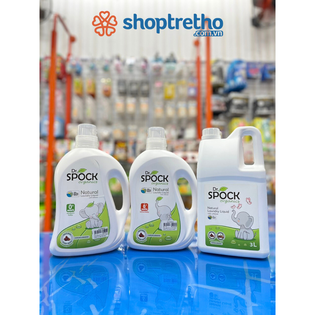 Nước giặt Organic Dr. Spock, Dnee chính hãng cho bé