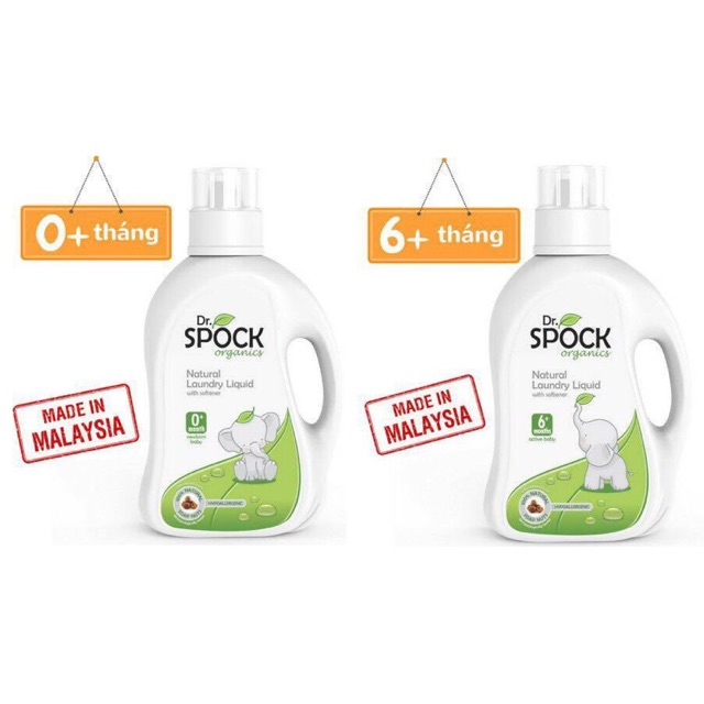 Nước giặt Organic Dr. Spock, Dnee chính hãng cho bé