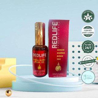 Serum phục hồi nuôi dưỡng tóc bóng mượt redlife 50ml - giảm khô xơ chẻ ngọn - tia uv - chính hãng