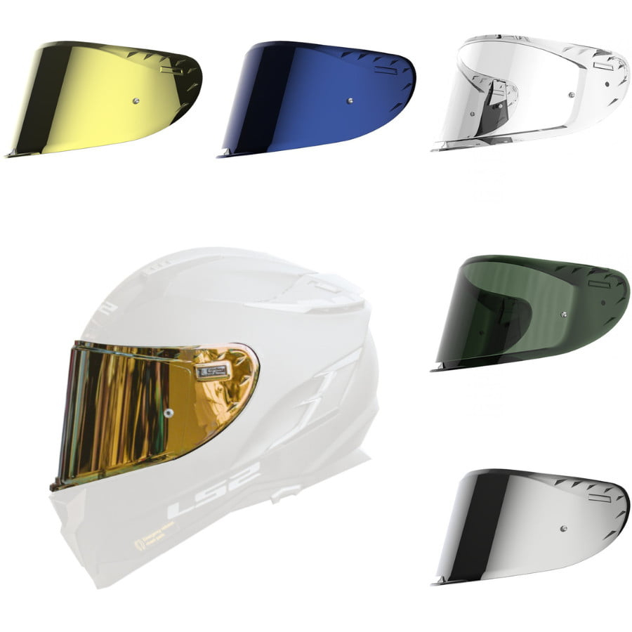 Kính Nón LS2 FF327 Gương Đỏ Reb Xanh - Phụ Kiện Mũ FF327