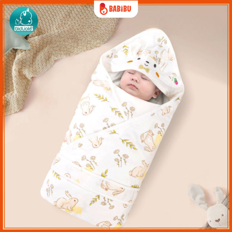 Choàng Ủ Cho Bé, Ủ Choàng 100% Cotton Mềm Mại Babibu - CUCB1