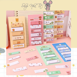 🌸Giấy ghi chú đánh dấu trang hoạ tiết thú cưng dễ thương🌸