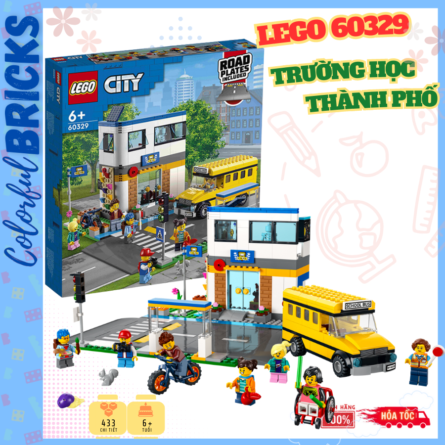 LEGO 60329 Trường học thành phố - School Day - Lego City Chính hãng