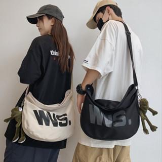 Túi đeo chéo đi học túi vải canvas đeo chéo nữ đi chơi có khóa kéo ngăn phụ thời trang DC08