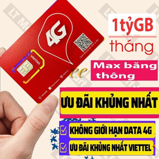 (Xài Tẹt Ga) Sim Dcom 4G Viettel 12UMAX70 12V90B 12MXH100 Trọn Gói 1 Năm Dùng Mạng Miễn Phí - SIM TỐC ĐỘ CAO