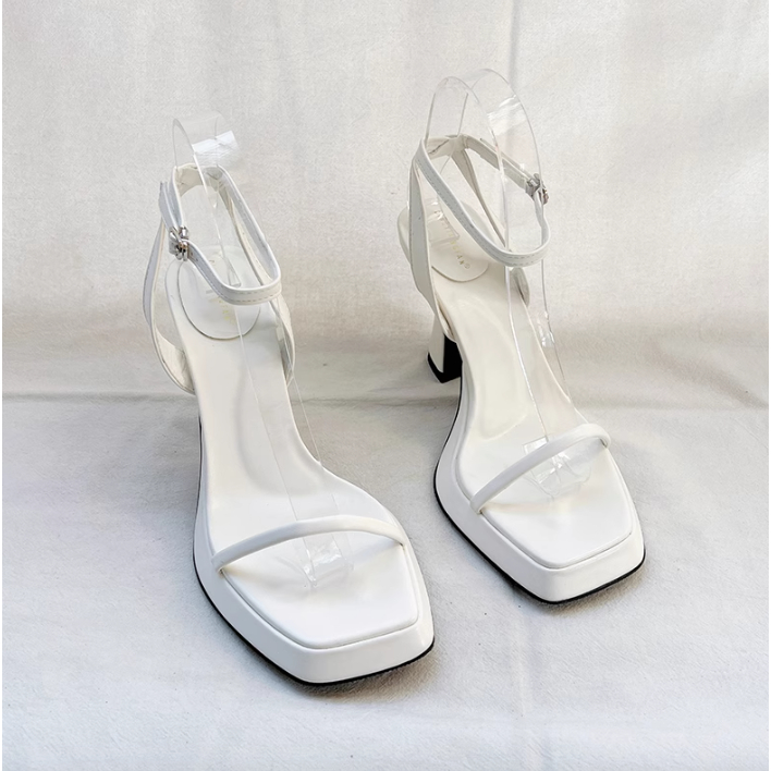 HOT Giá RẺ Giày sandals quai mảnh cao gót ulzzang cứng cáp cho nữ 2023