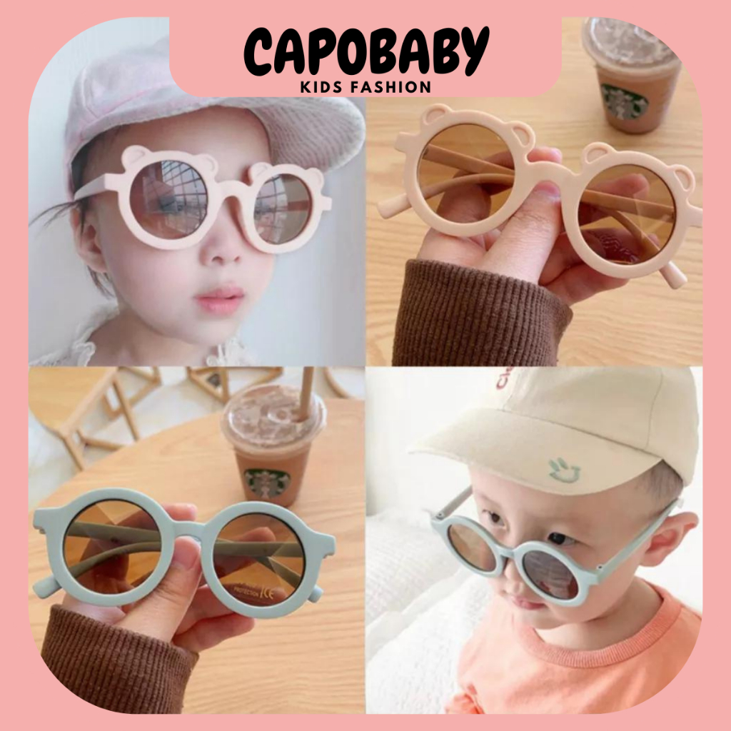 Kính mắt thời trang chống nắng cho bé trai và bé gái, kính râm Hàn Quốc cho bé
