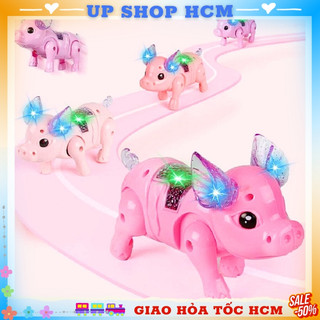 Đồ chơi heo chạy pin có nhạc đèn cho bé chơi trung thu chú heo chú cá cá mập cho bé vui nhộn Đồ Chơi Chạy Pin